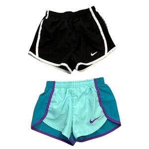 Nike Black and Aqua Shorts Duo